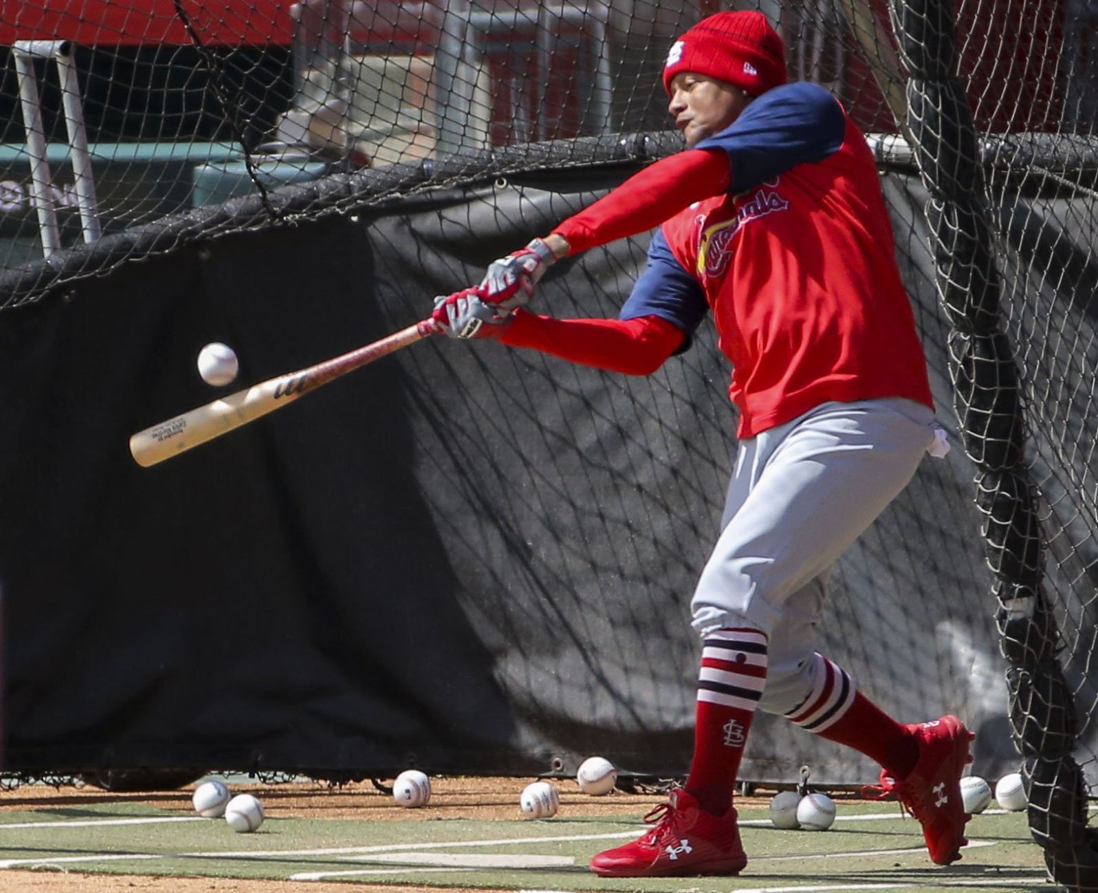 Cardinals hold a team workout ahead of opening day
